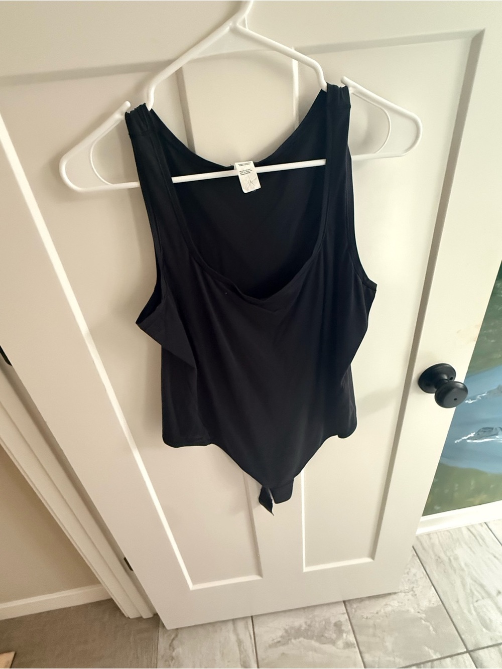 lululemon athletica Black Sleeveless Bodysuit
